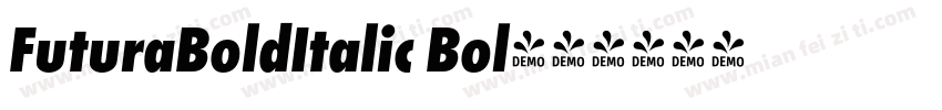 FuturaBoldItalic Bol字体转换